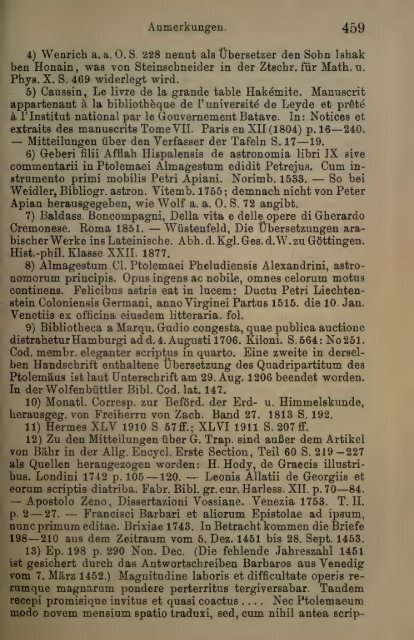 Des Claudius Ptolemäus Handbuch der astronomie ..