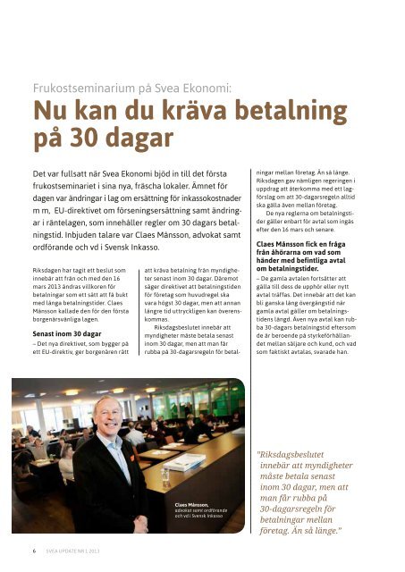 Mars 2013 - Svea Ekonomi