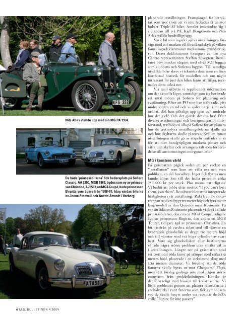 M.G. Bulletinen - The MG Car Club