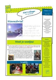 Januari 2013 - Katholiek Onderwijs Vilvoorde vzw.