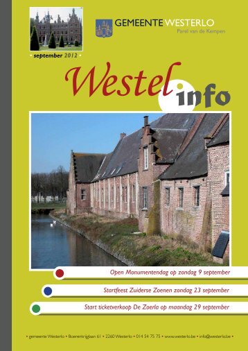 september 2012 - Gemeente Westerlo