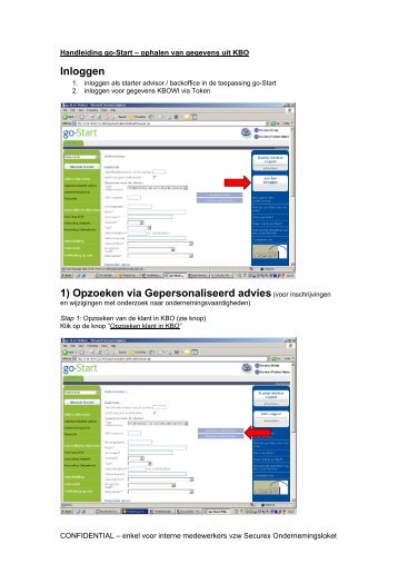 Handleiding go-Start – functie ophaal gegevens uit KBO - Securex