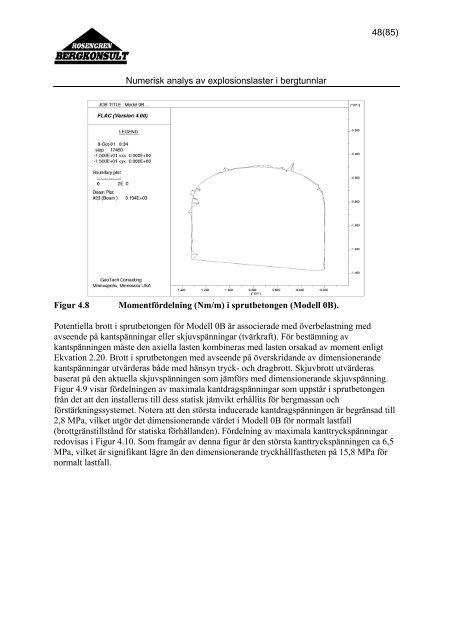 numerisk analys av explosionslaster i bergtunnlar - Rosengren ...