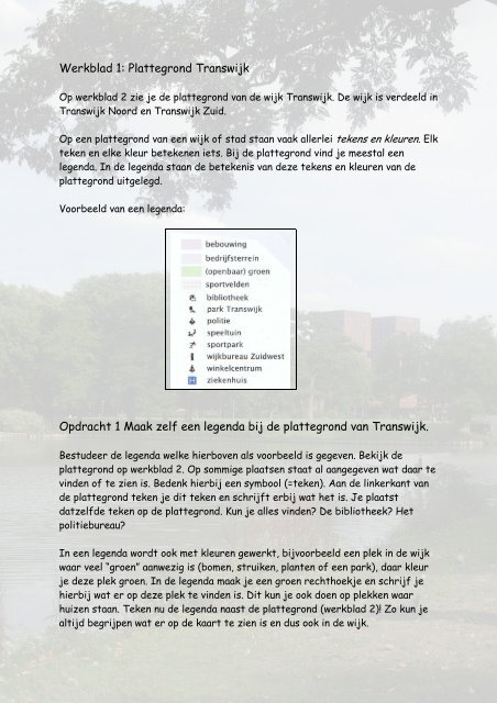 J-05-05Werkblad 1 Plattegrond Transwijk.pdf - Echt gebeurd! - Utrecht