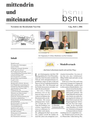 NL 2006, Heft 1.pdf - Staatliche Berufsschule Neu-Ulm