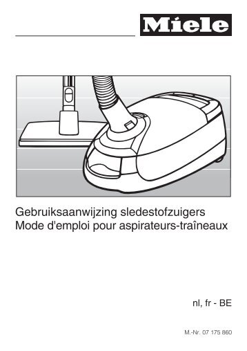 Gebruiksaanwijzing sledestofzuigers Mode d'emploi ... - Electrostore