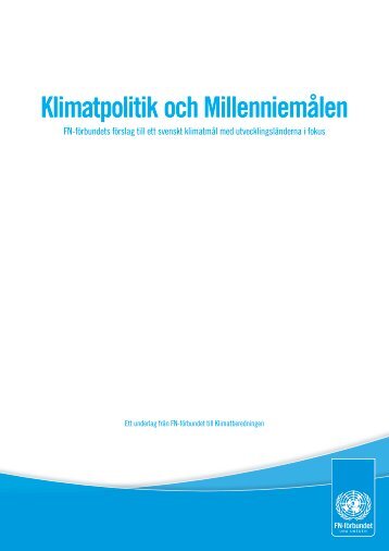 Klimatpolitik och Millenniemålen