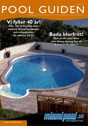 Vi fyller 40 år! Bada klorfritt! - POOLX