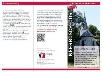 Ommetje Neerbosch-Oost - Gemeente Nijmegen