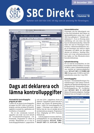 Dags att deklarera och lämna kontrolluppgifter - Bostadsrätterna