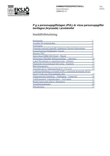 Sbu 2008-02-13 - Eksjö kommun