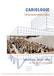 Cariologie Informatiebulletin 2012-13 - Acta