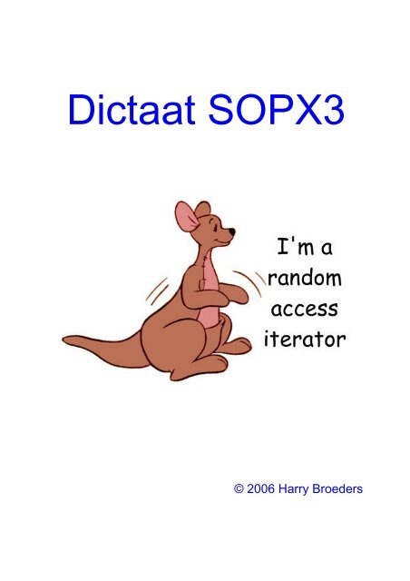 Dictaat SOPX3 - Harry Broeders