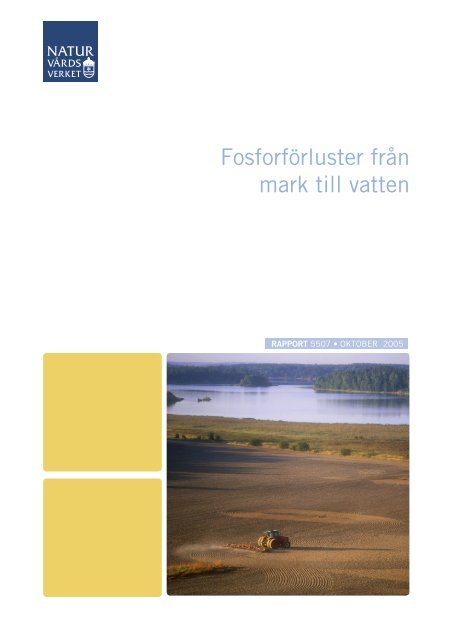 Fosforförluster från mark till vatten - BOFFE.COM