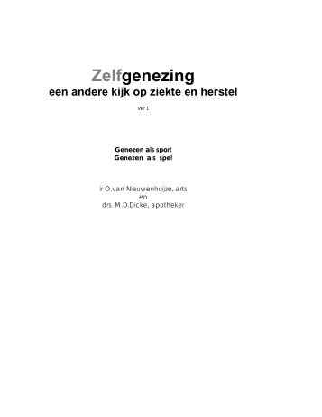 Zelfgenezing - Hahnemann Apotheek B.V.