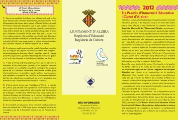 Premi d'Experiències d'Innovació Educativa "Ciutat d'Alzira".