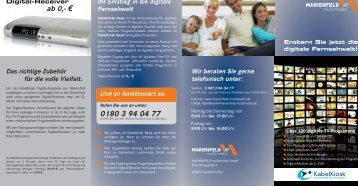 digitale Fernsehwelt - Marienfeld Multimedia GmbH