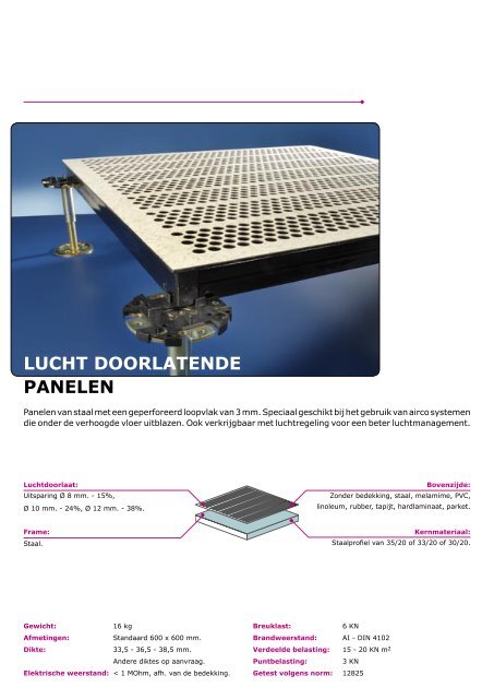 Verhoogde vloeren brochure