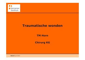 Traumatische wonden - DOKh