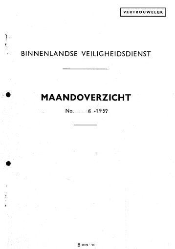 maandoverzicht juni 1957 - nationaal veiligheidsarchief ...