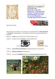 Uitnodiging en programma Den Bosch - Koperen Passer vzw
