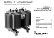 Driefasige HS / LS transformatoren - Schneider Electric België