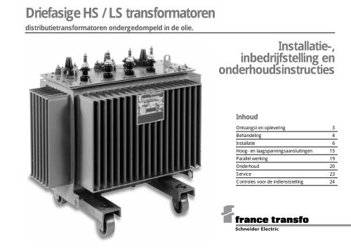 Driefasige HS / LS transformatoren - Schneider Electric België