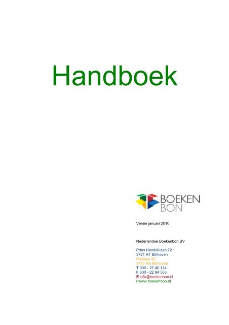 2010 handboek_nominaal juli 2009 A - Boekenbon Service