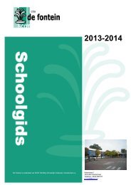 Schoolgids 2013-2014 CBS De Fontein SCOT