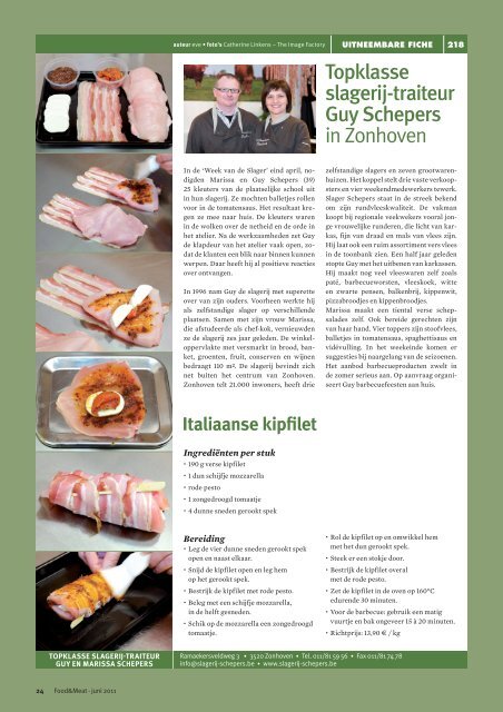 juni 2011 - Food en meat