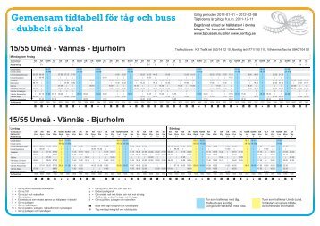 Gemensam tidtabell för tåg och buss - dubbelt så bra!