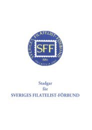 Här finns förbundets stadgar - Sveriges Filatelist Förbund