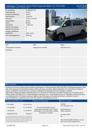 Volkswagen Transporter Kastenwagen Ecoprofi Motor 2 l TDI 75 kw