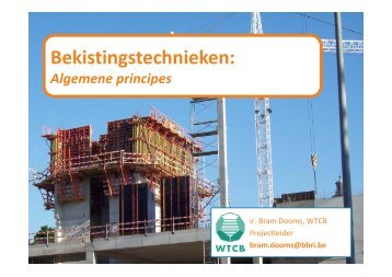 Bekistingstechnieken: Algemene principes - Betonica