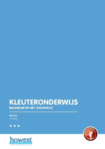 KLEUTERONDERWIJS KLEUTERONDERWIJS - Howest.be