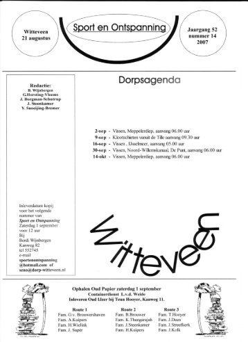 Nummer 14 2007 - Dorp Witteveen