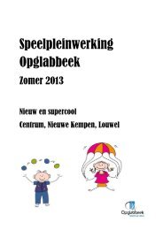 Klik hier voor het aanbod van de speelpleinwerking. - Gemeente ...