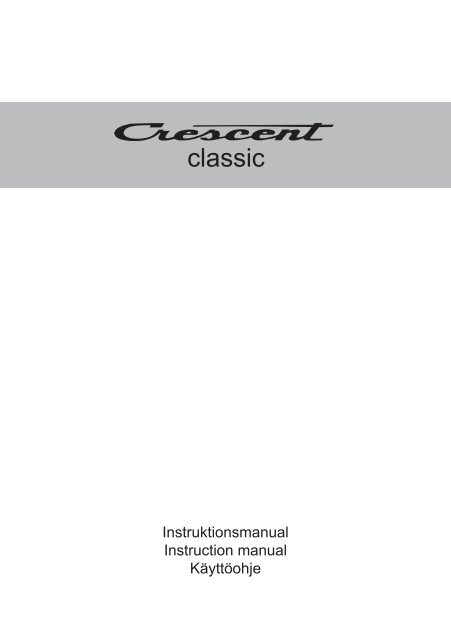 classic manual.indd - Crescent barnvagnar