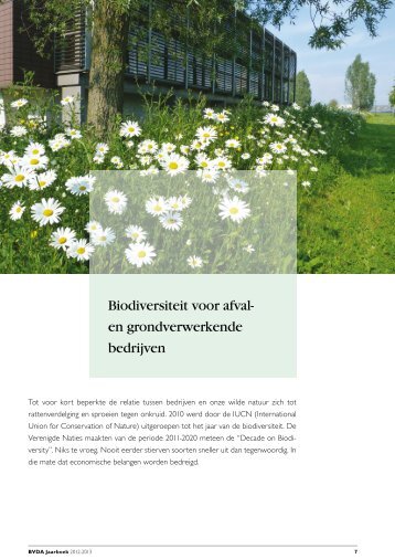 Biodiversiteit voor afval- en grondverwerkende bedrijven - BVDA