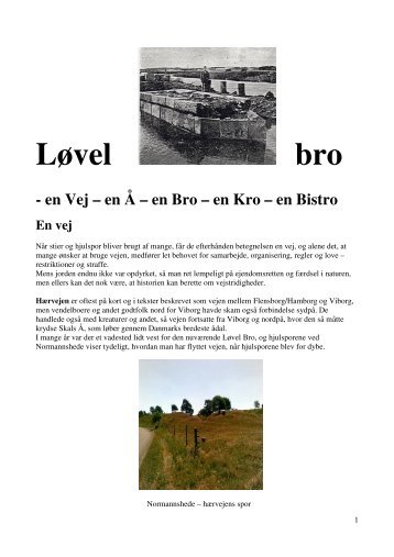Løvel bro - en Vej - Tjele arkiv