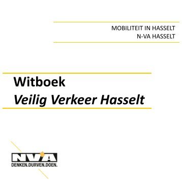 Witboek Veilig Verkeer Hasselt - N-VA Hasselt