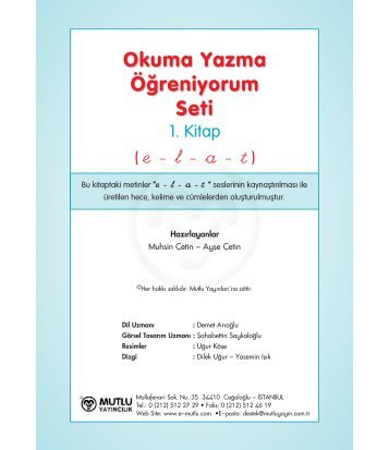 okuma-metinleri 1.sinif el yazisi - Concept Schools Turkish Language