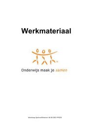 Werkmateriaal - Omdat elk kind telt in Zuidoost