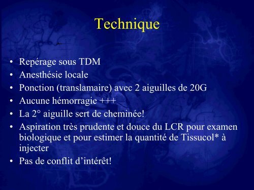 Les kystes de Tarlov. Stratégies thérapeutiques et résultats - sifud-pp