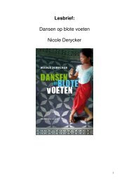 Lesbrief: Dansen op blote voeten Nicole Derycker - Davidsfonds