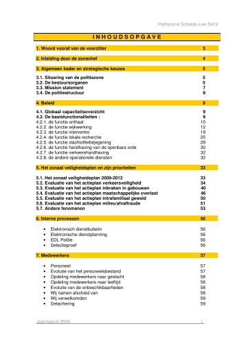 Jaarverslag 2008 - Lokale Politie