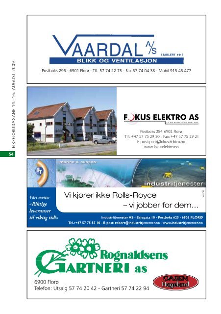 Program - Eikefjord Grendalag