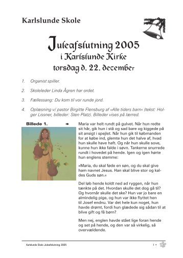 Juleafslutning 05 tekst - Karlslunde Skole