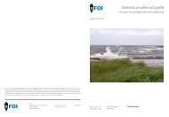 Strömmar av vatten och politik – en studie om policyprocesser ... - FOI