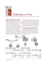 Datering av hus - Hålla hus